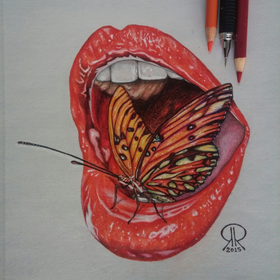 Butterfly on the Lips